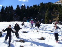 corsa sulla neve