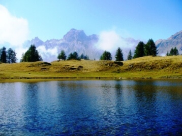lago sangiatto nel parco del devero