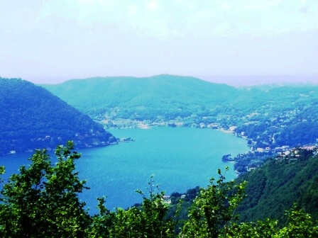 il lago visto dai monti liscione